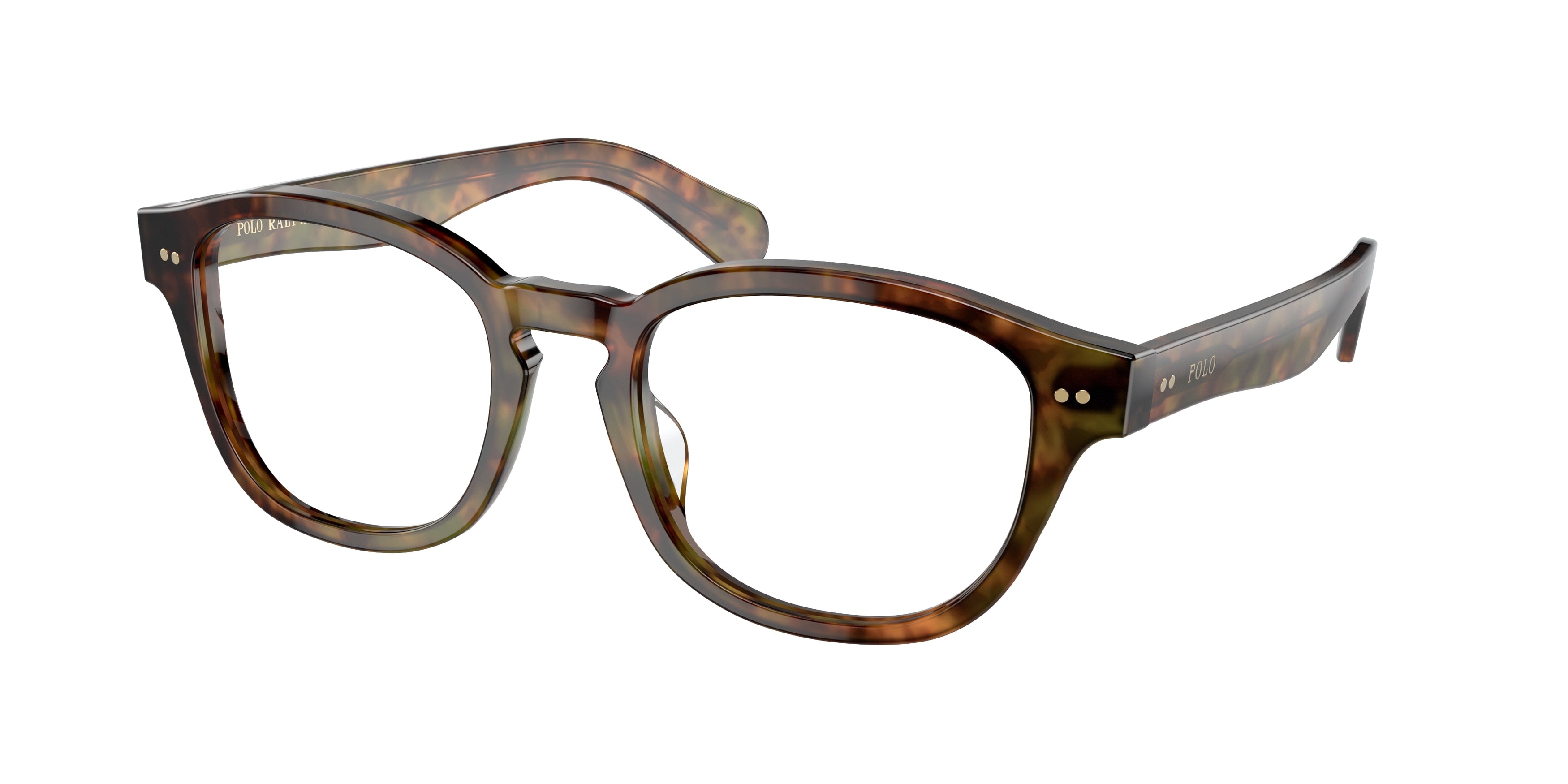 Polo PH2261U Square Eyeglasses  5017-Shiny Beige Tortoise 53-145-20 - Color Map Tortoise