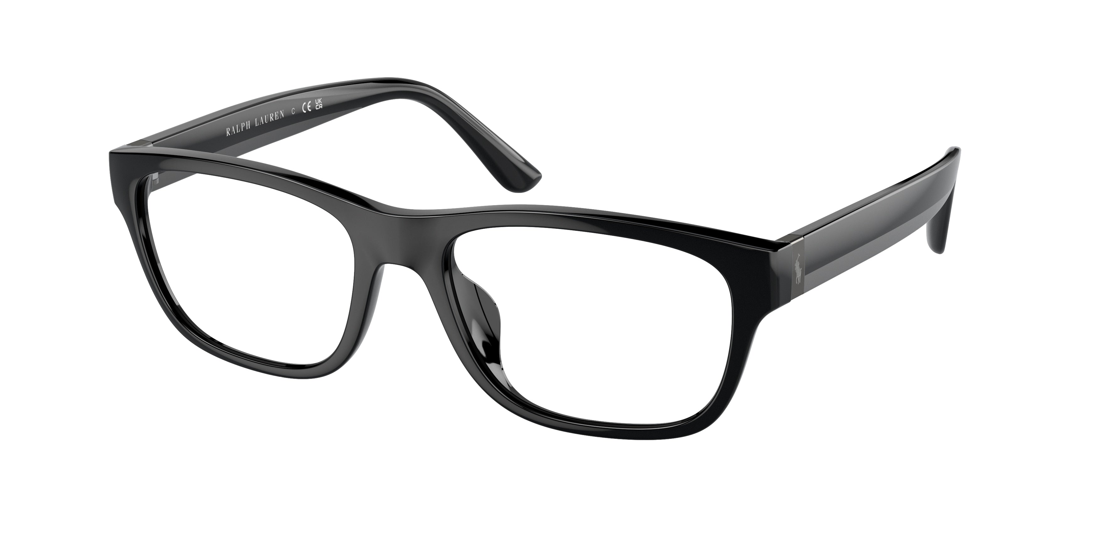 Polo PH2263U Pillow Eyeglasses  5001-Shiny Black 55-145-18 - Color Map Black