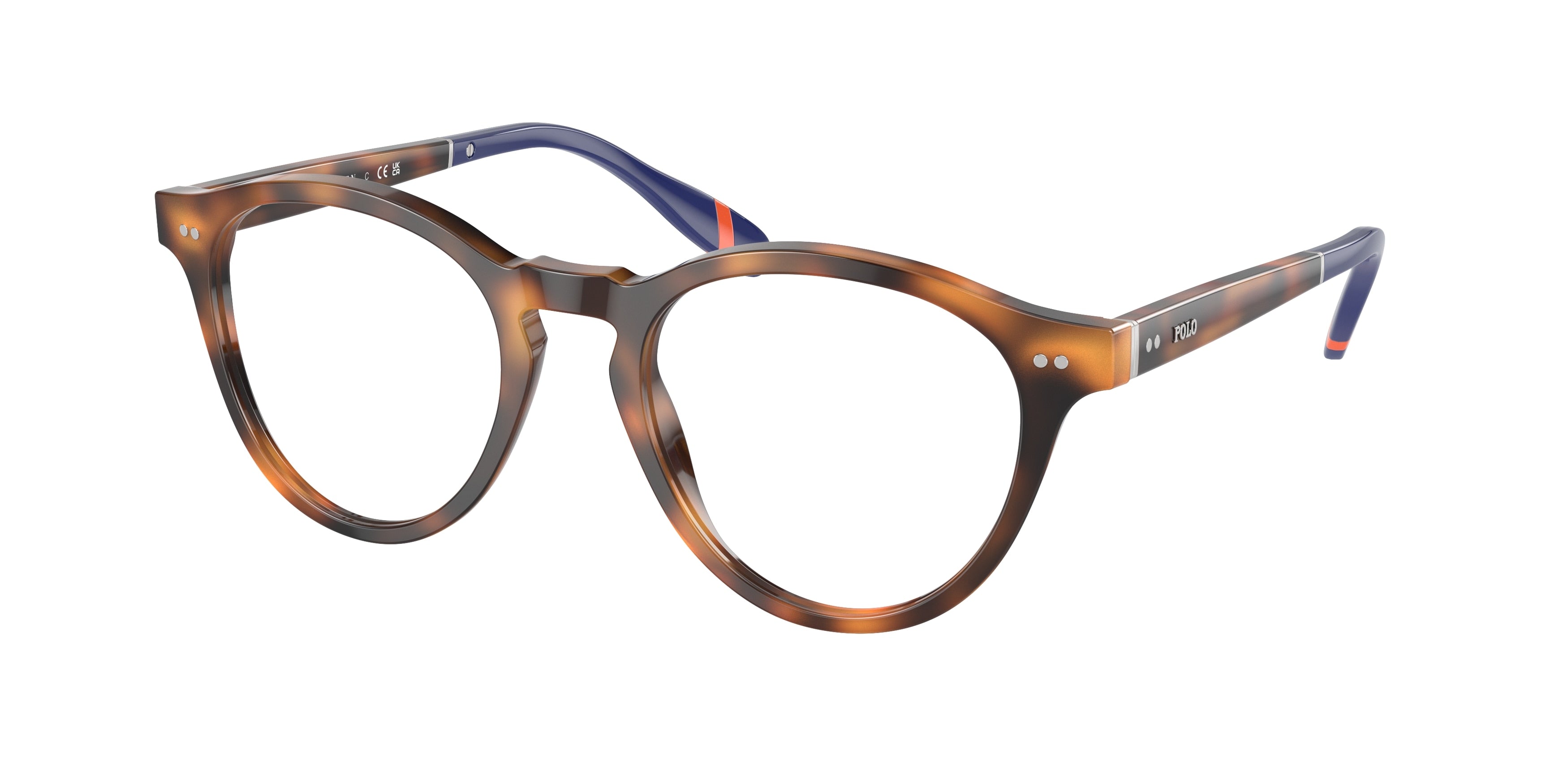 Polo PH2268 Rectangle Eyeglasses  6089-Shiny Red Havana 51-145-20 - Color Map Red