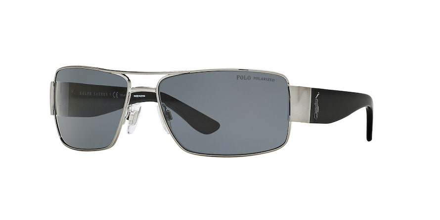 Polo PH3041 Rectangle Sunglasses  900281-GUNMETAL 64-16-125 - Color Map gunmetal