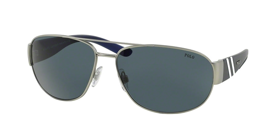 Polo PH3052 Square Sunglasses  904687-MATTE SILVER 65-15-125 - Color Map silver
