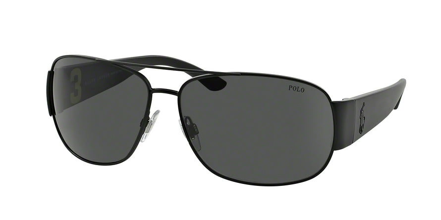 Polo PH3063 Square Sunglasses  903887-MATTE BLACK 65-14-130 - Color Map black