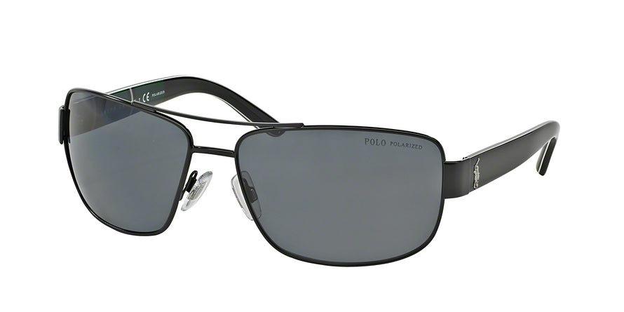Polo PH3087 Pillow Sunglasses  926781-SEMI SHINY BLACK 64-16-125 - Color Map black