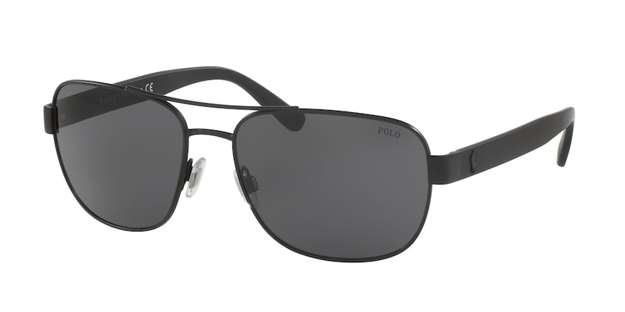 Polo PH3101 Square Sunglasses  903887-MATTE BLACK 60-17-140 - Color Map black