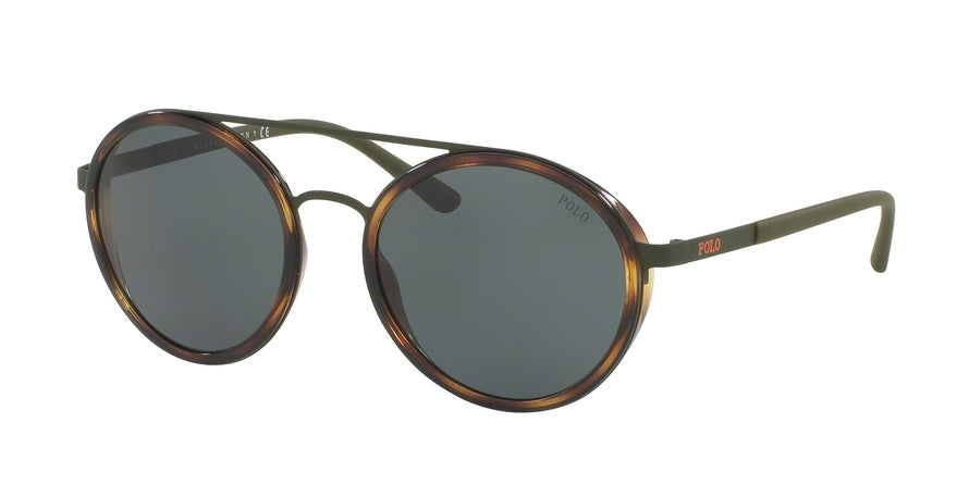 Polo PH3103 Round Sunglasses  900571-MATTE OLIVE 53-19-140 - Color Map olive