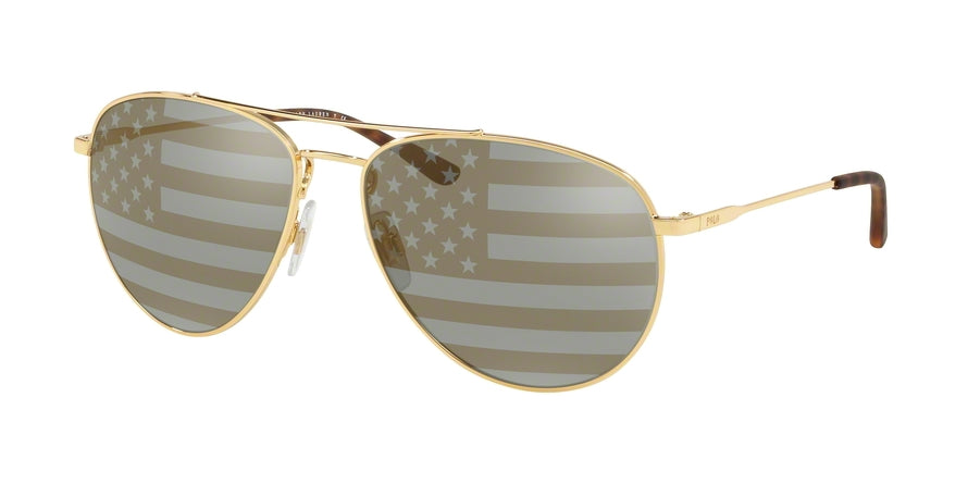 Polo PH3111 Pilot Sunglasses  9004V5-GOLD 59-15-140 - Color Map gold