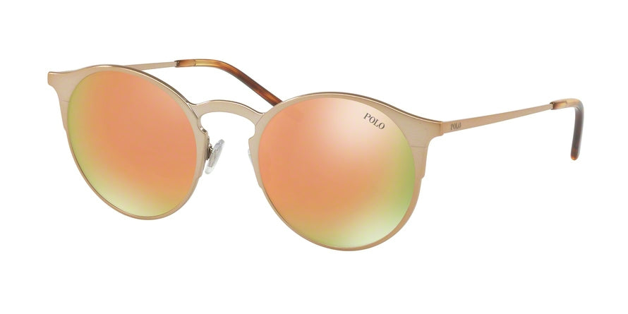 Polo PH3113 Phantos Sunglasses  93344Z-BRUSHED DARK ROSE GOLD 51-21-145 - Color Map gold
