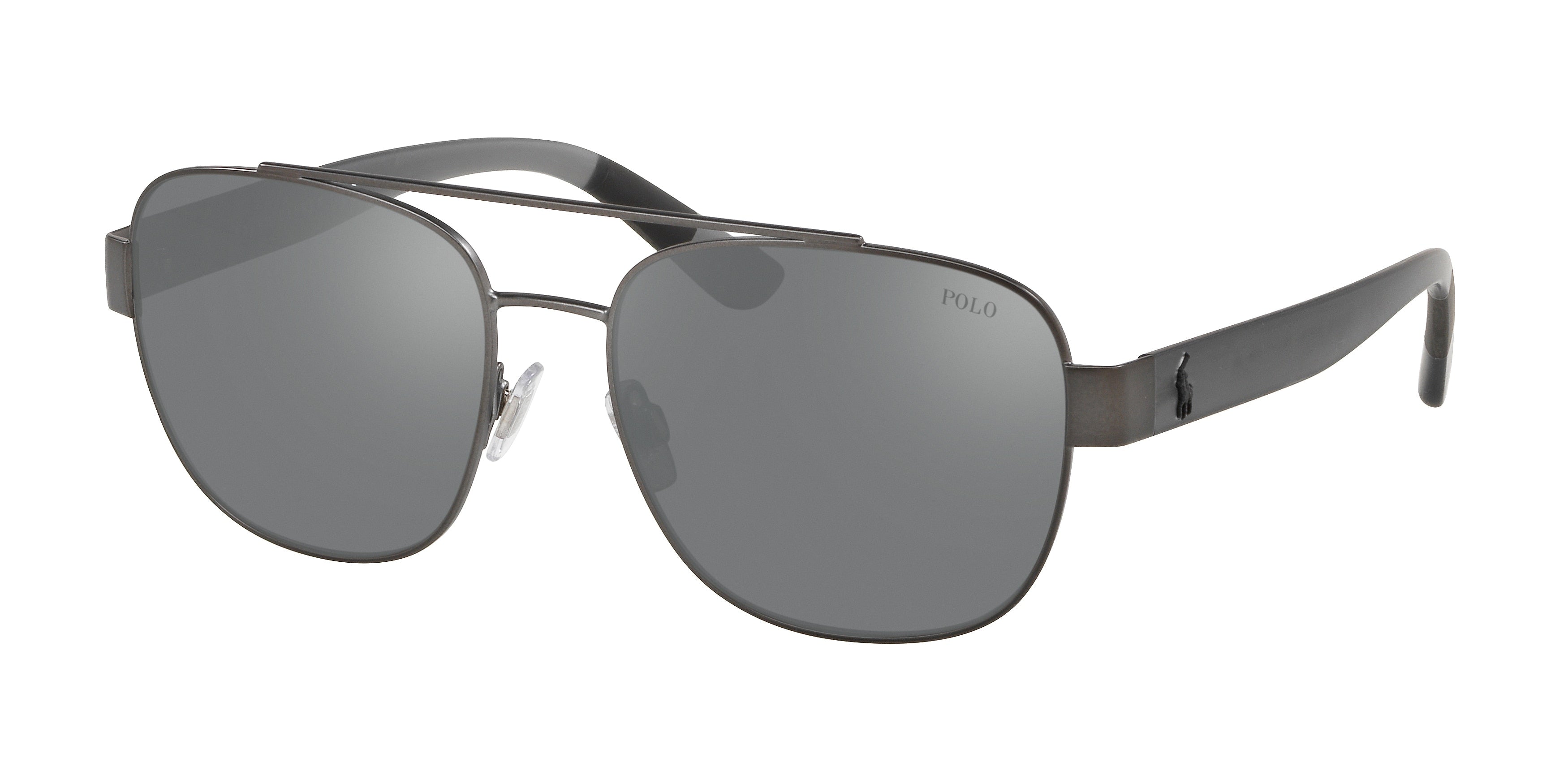 Polo PH3119 Square Sunglasses  91576G-Dark Gunmetal 58-145-17 - Color Map Grey