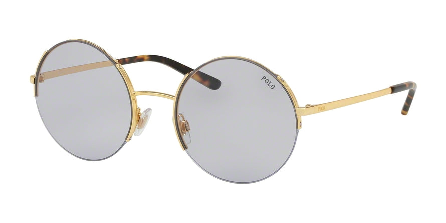 Polo PH3120 Round Sunglasses  90041A-GOLD 55-21-145 - Color Map gold