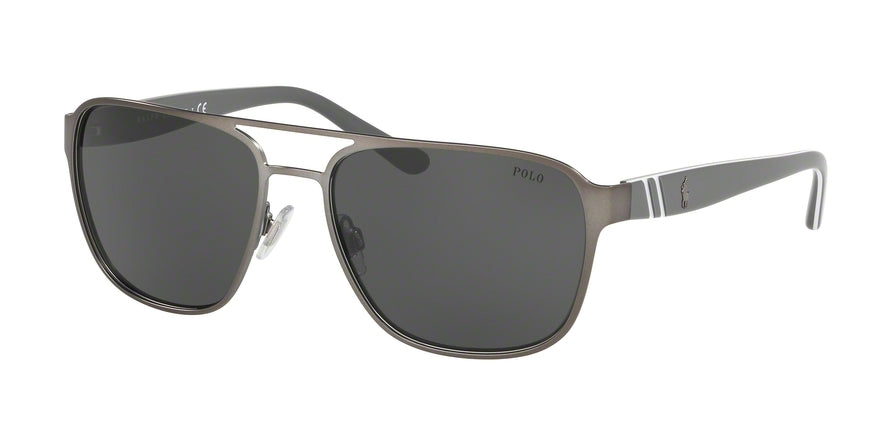 Polo PH3125 Square Sunglasses  905087-MATTE GUNMETAL 57-17-140 - Color Map gunmetal