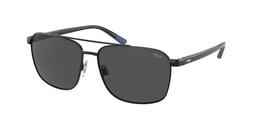 Polo PH3135 Pillow Sunglasses  900387-SHINY BLACK 57-14-145 - Color Map black