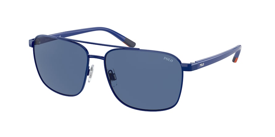 Polo PH3135 Pillow Sunglasses  910280-SHINY DARK ROYAL BLUE 57-14-145 - Color Map light blue