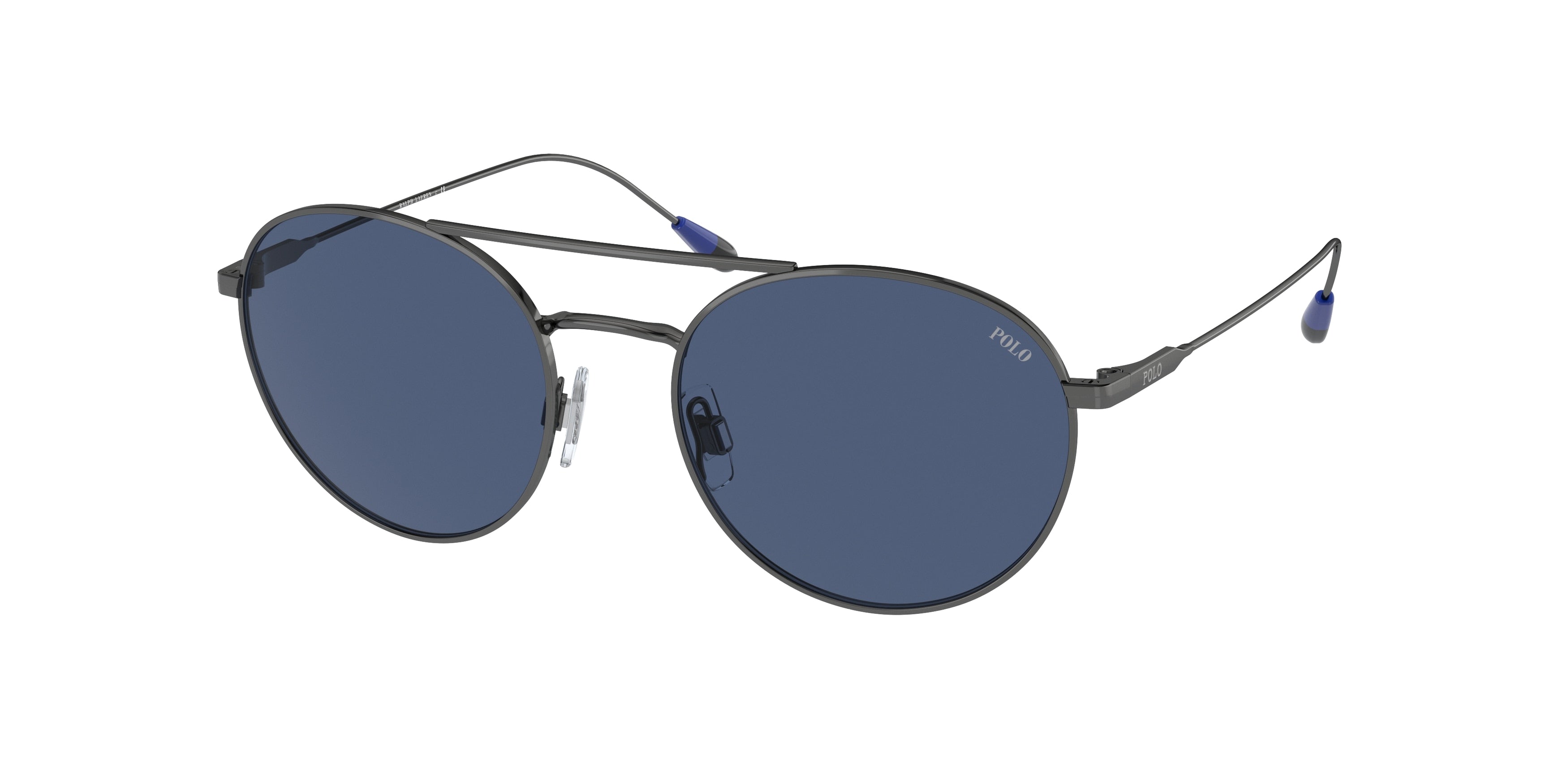 Polo PH3136 Phantos Sunglasses  915780-Shiny Dark Gunmetal 51-145-18 - Color Map Grey