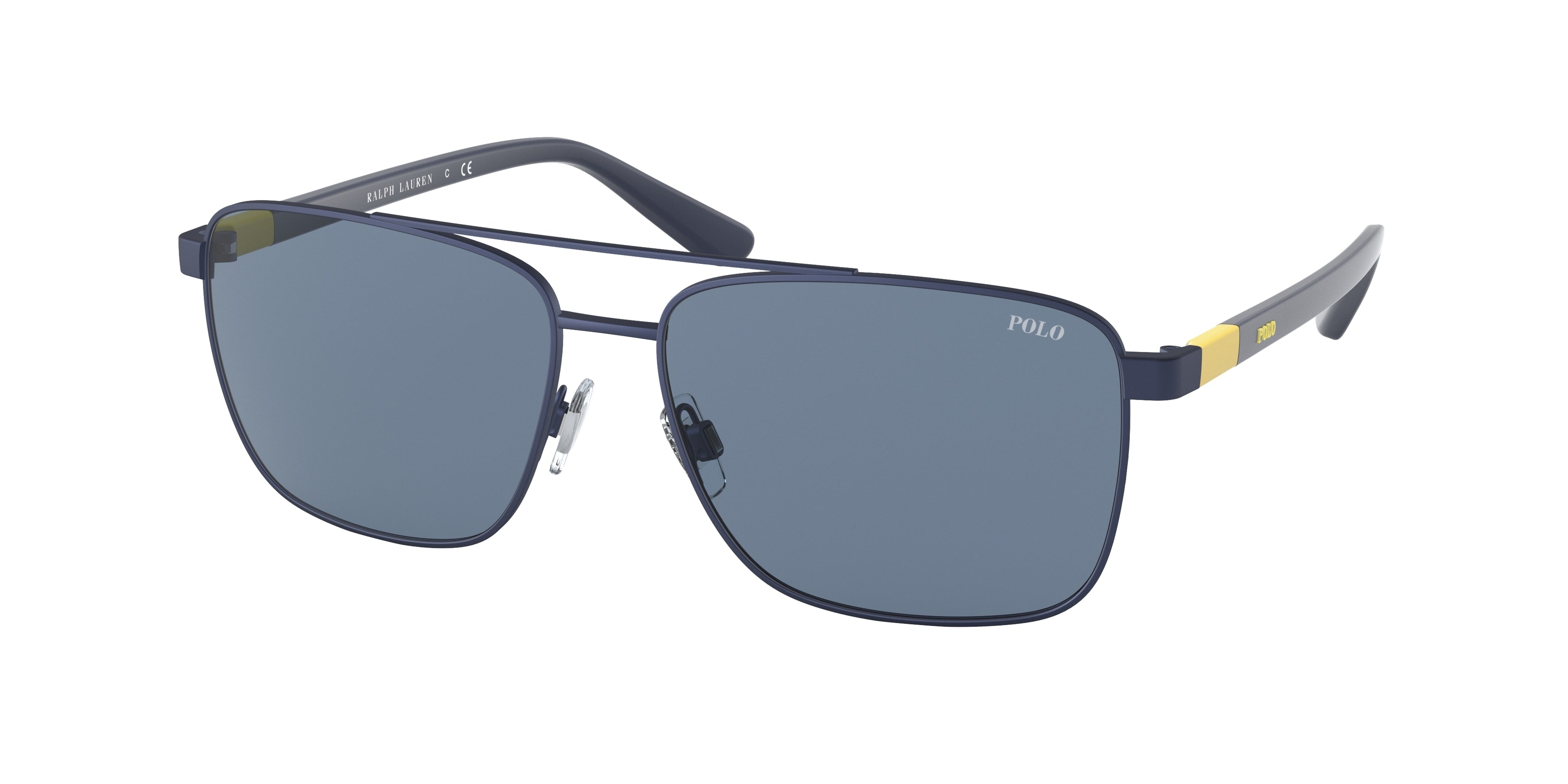 Polo PH3137 Pillow Sunglasses  930380-Matte Navy Blue 59-145-15 - Color Map Blue