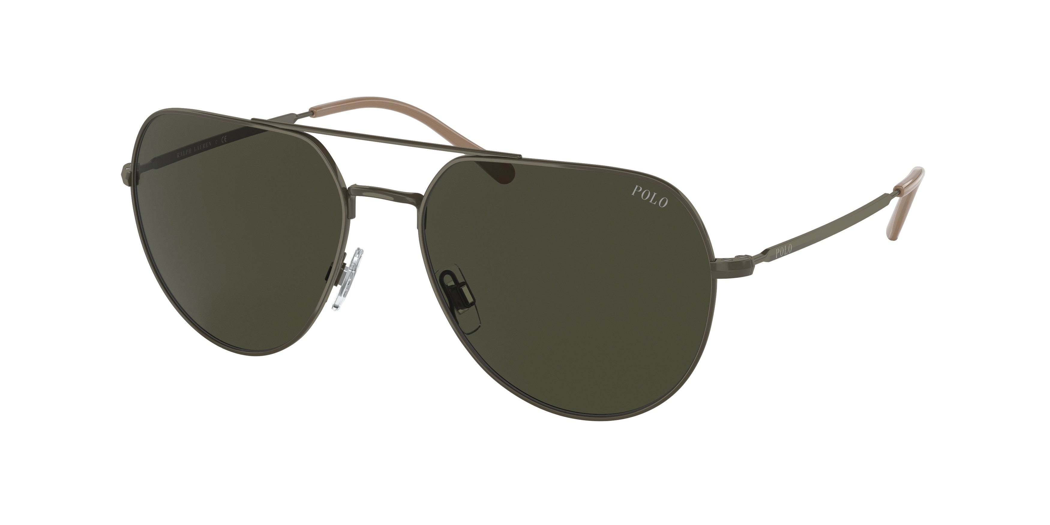 Polo PH3139 Pilot Sunglasses  943082-Shiny Defender Green 57-145-17 - Color Map Green