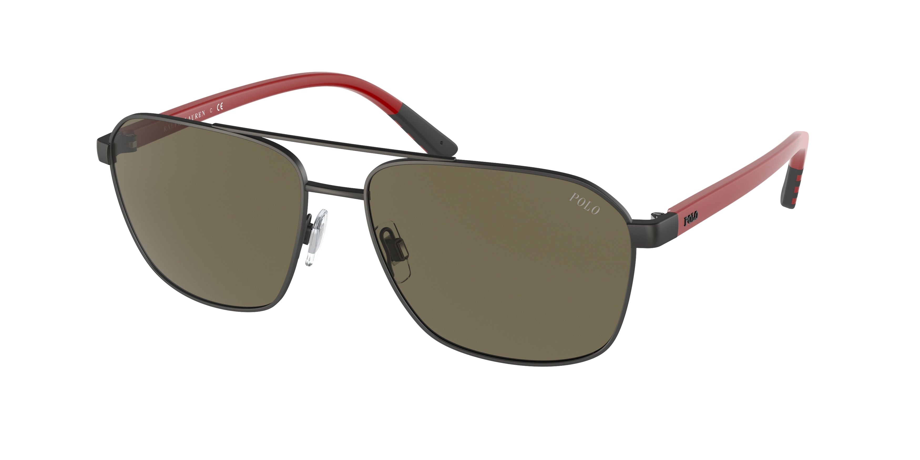Polo PH3140 Pilot Sunglasses  9236/3-Matte Dark Gunmetal 59-145-16 - Color Map Grey