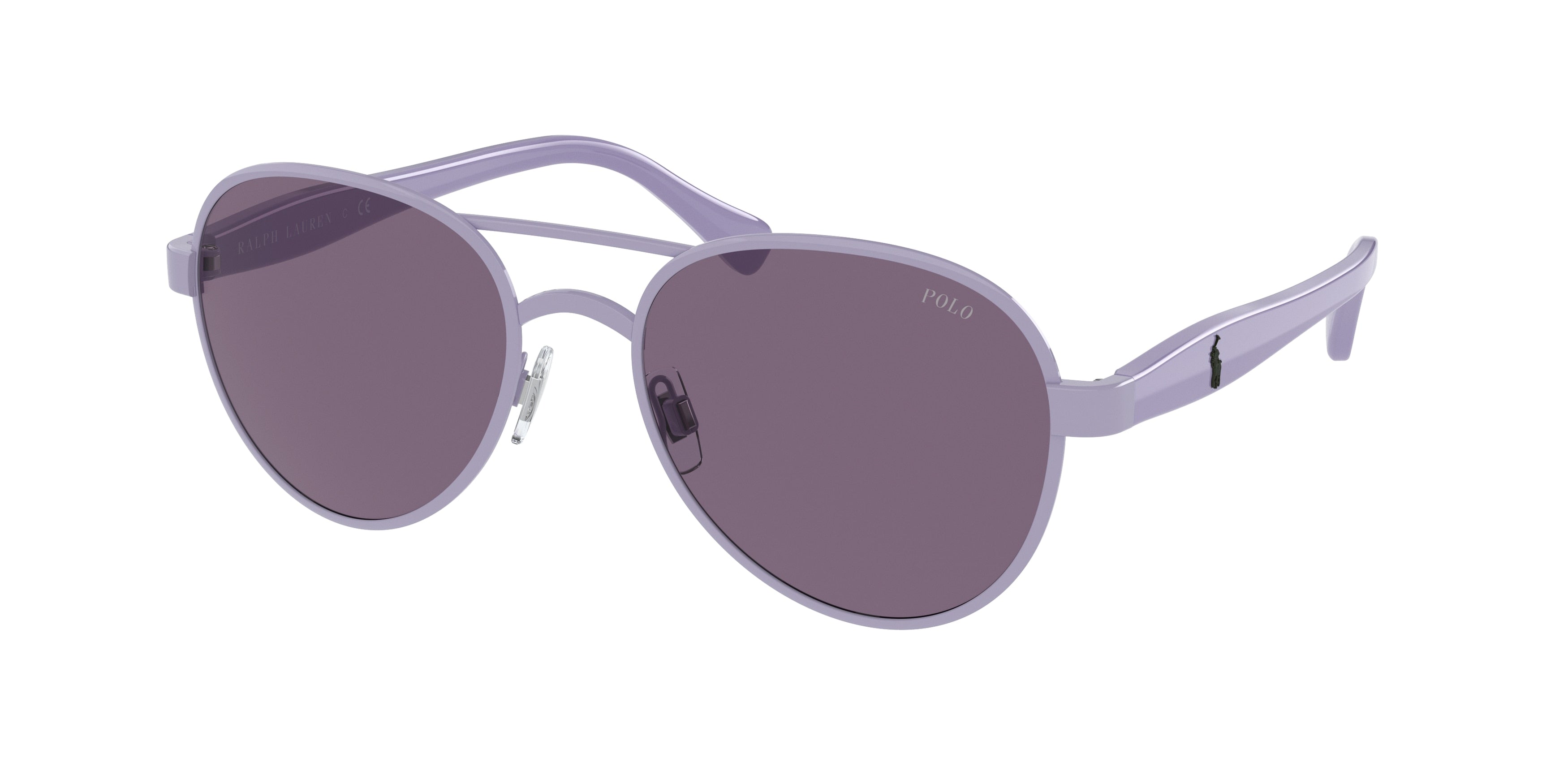 Polo PH3141 Pilot Sunglasses  94341A-Shiny Sky Lavander 55-145-19 - Color Map Violet