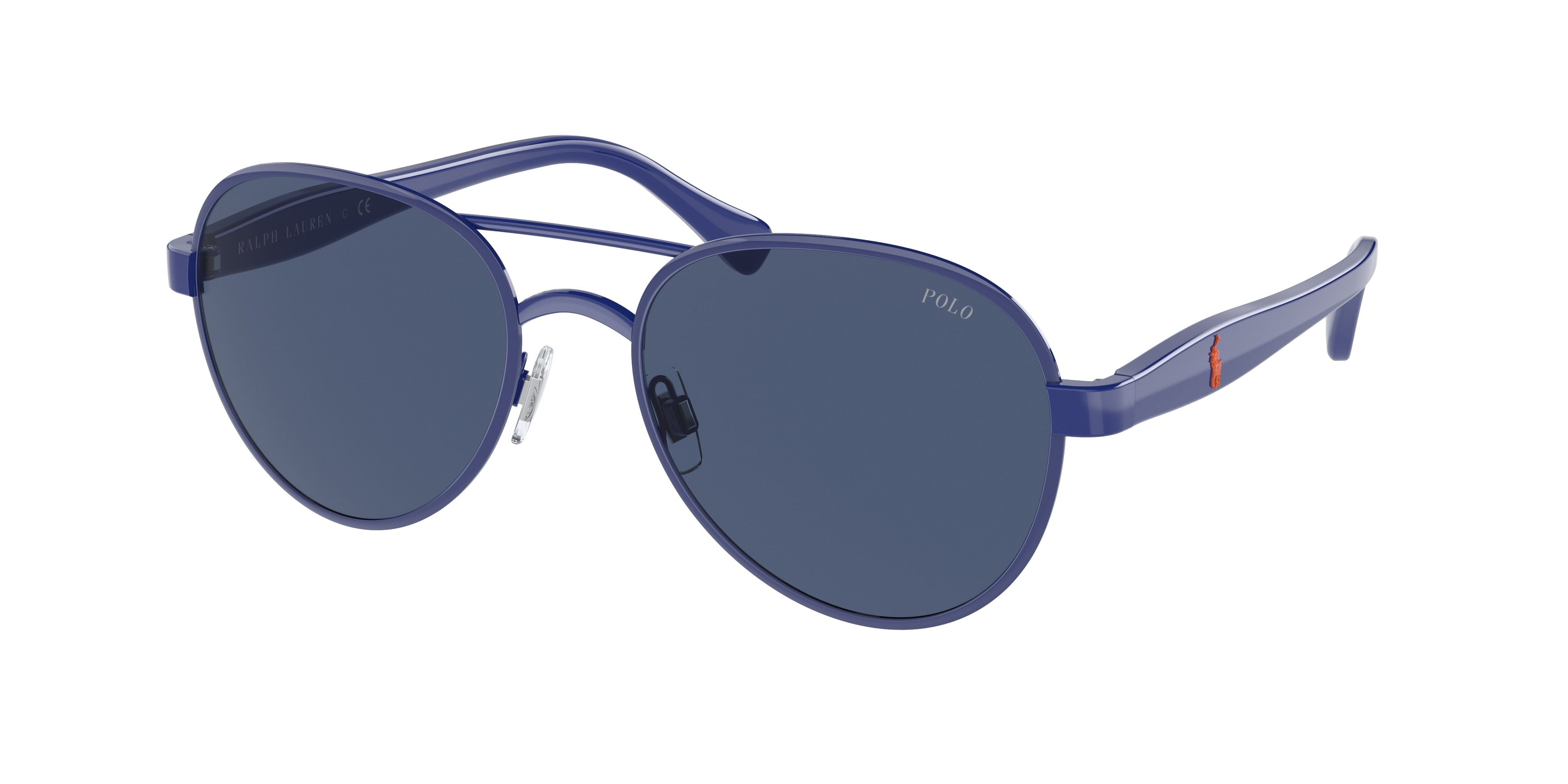 Polo PH3141 Pilot Sunglasses  943880-Shiny Royal 55-145-19 - Color Map Blue
