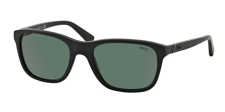 Polo PH4085 Square Sunglasses  528471-MATTE BLACK 55-19-140 - Color Map black