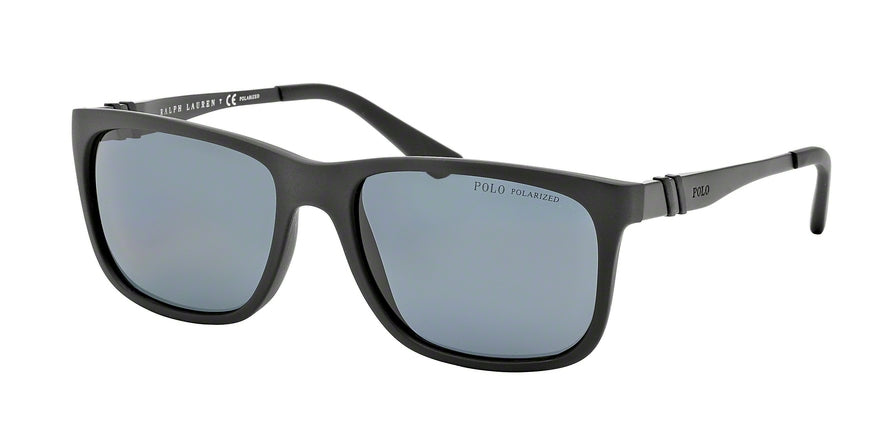 Polo PH4088 Rectangle Sunglasses  528481-MATTE BLACK 55-17-145 - Color Map black