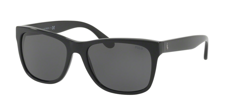Polo PH4106 Rectangle Sunglasses  500187-SHINY BLACK 57-18-145 - Color Map black