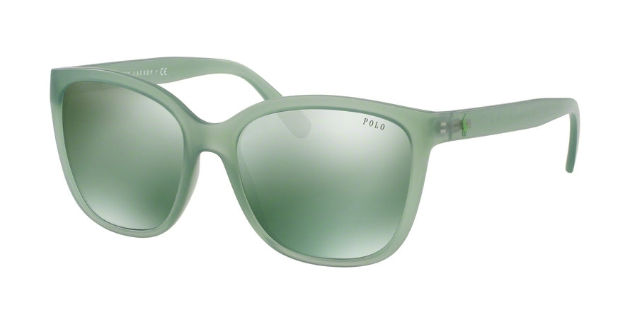 Polo PH4114 Square Sunglasses  56036R-MATTE CRYSTAL GREEN 55-17-140 - Color Map crystal