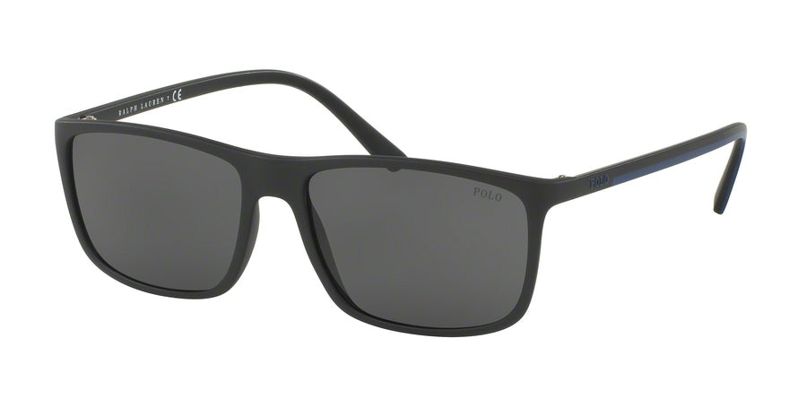 Polo PH4115 Rectangle Sunglasses  528487-MATTE BLACK 57-16-145 - Color Map black