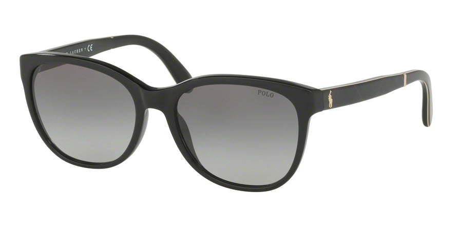 Polo PH4117 Butterfly Sunglasses  500111-SHINY BLACK 56-17-145 - Color Map black