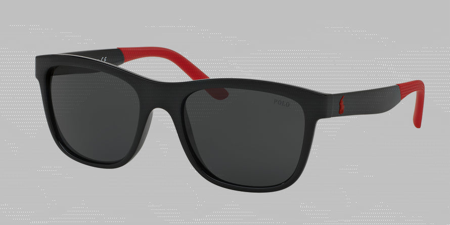 Polo PH4120 Square Sunglasses  500187-SHINY BLACK 55-19-145 - Color Map black