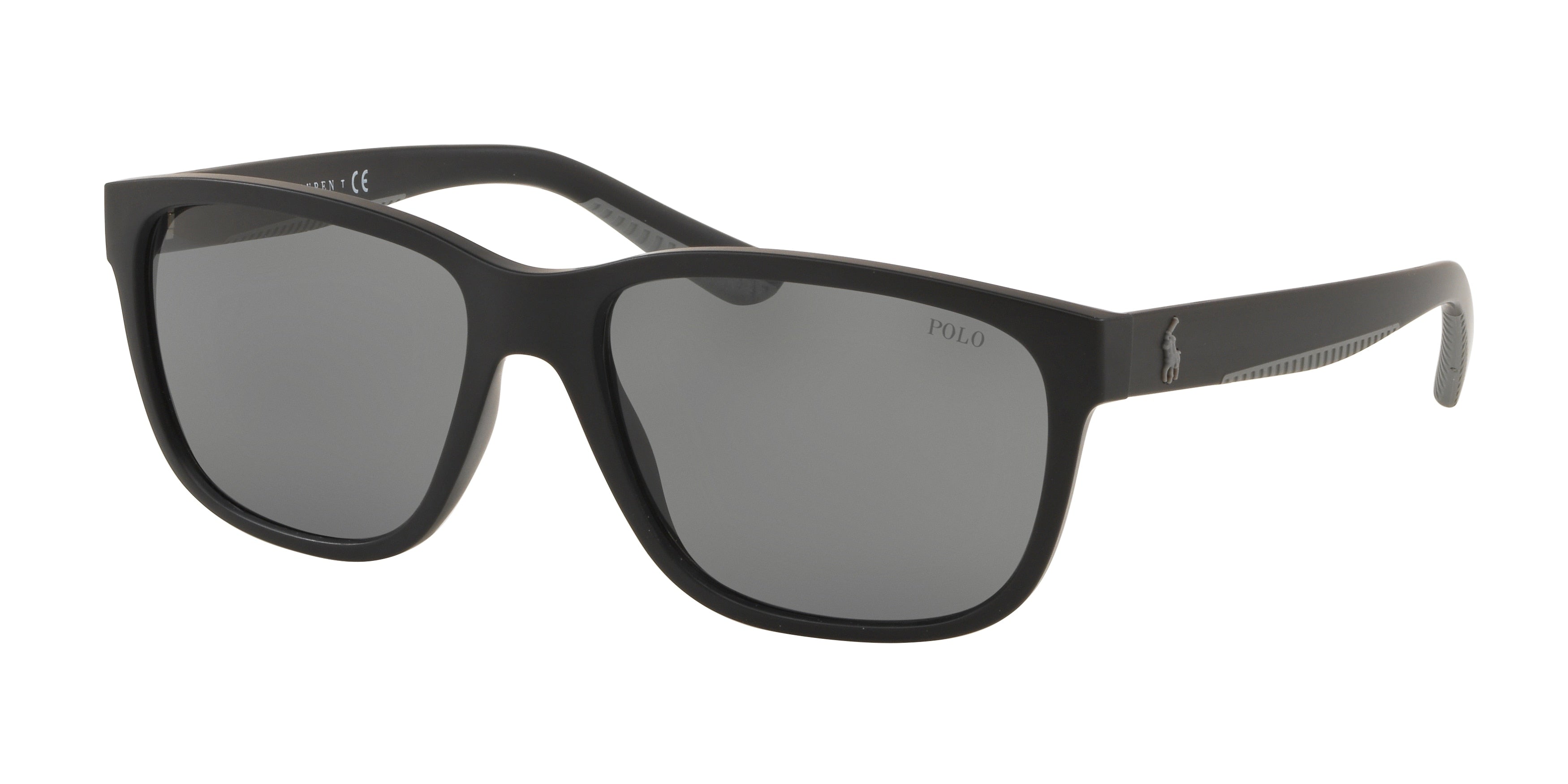 Polo PH4142 Pillow Sunglasses  528487-Matte Black 57-145-17 - Color Map Black