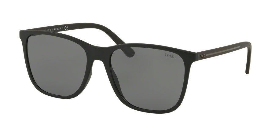 Polo PH4143 Square Sunglasses  528487-MATTE BLACK 57-17-145 - Color Map black