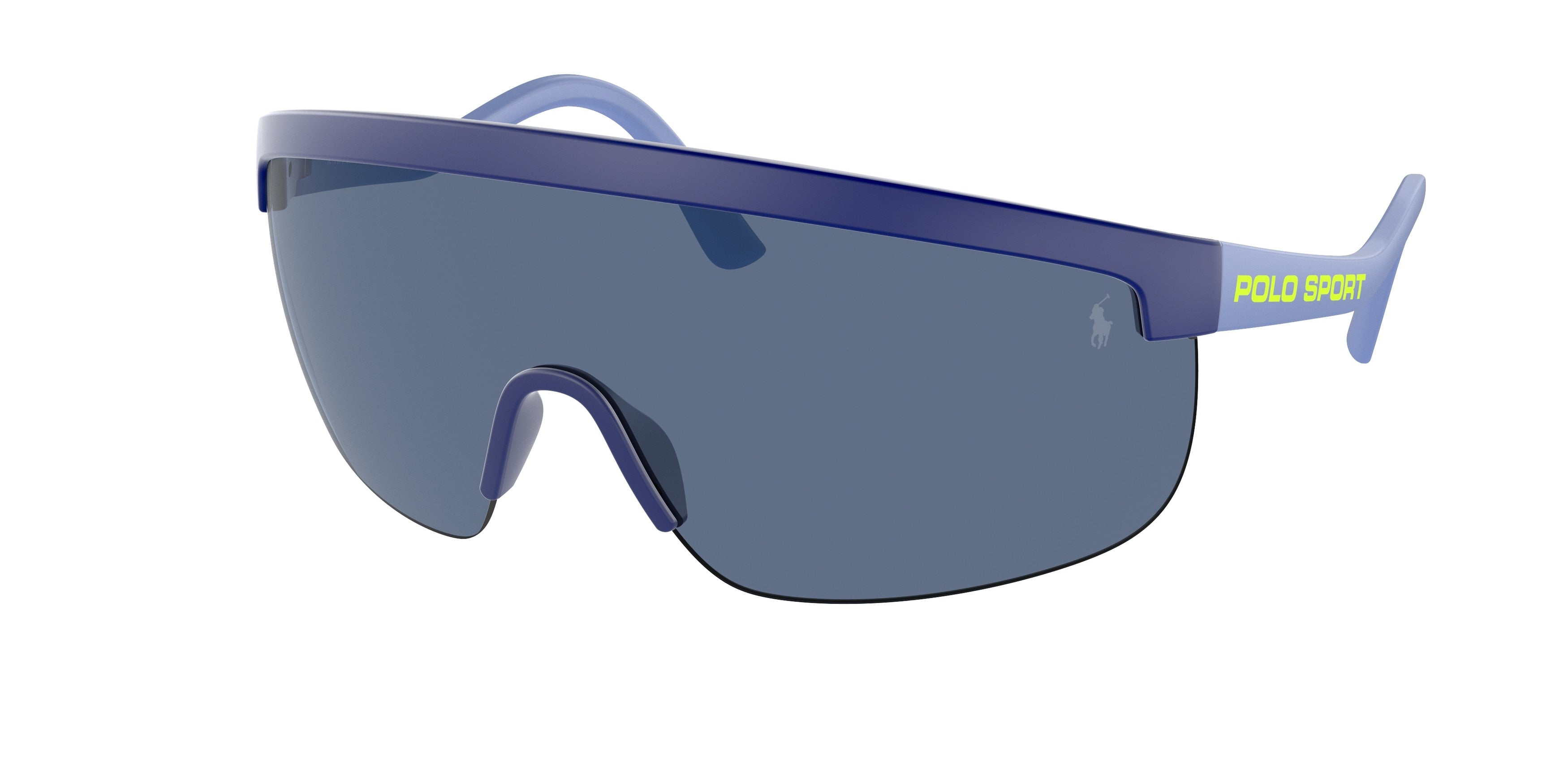 Polo PH4156 Irregular Sunglasses  596280-Matte Blue 44-130-144 - Color Map Blue
