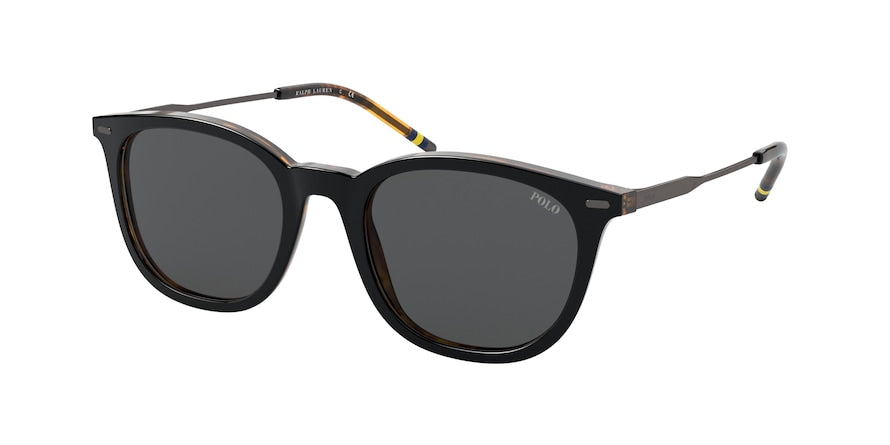 Polo PH4164 Square Sunglasses  526087-TOP BLACK ON JERRY TORTOISE 51-20-145 - Color Map black