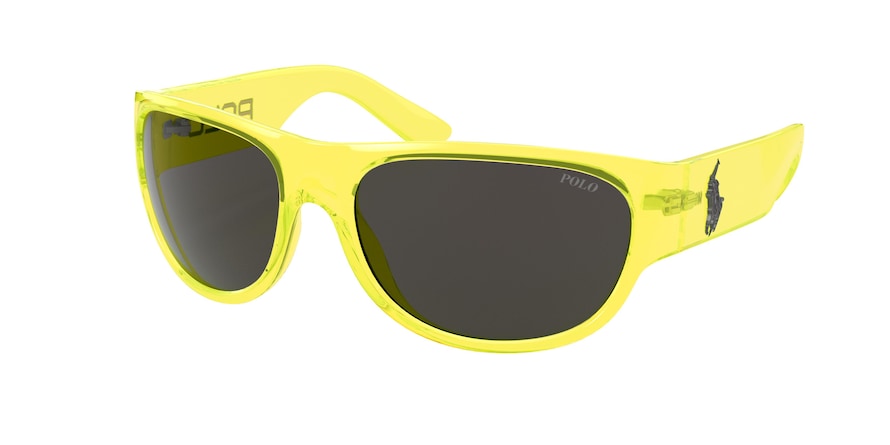 Polo PH4166 Pillow Sunglasses  586787-SHINY TRANSPARENT YELLOW FLUO 62-17-130 - Color Map yellow