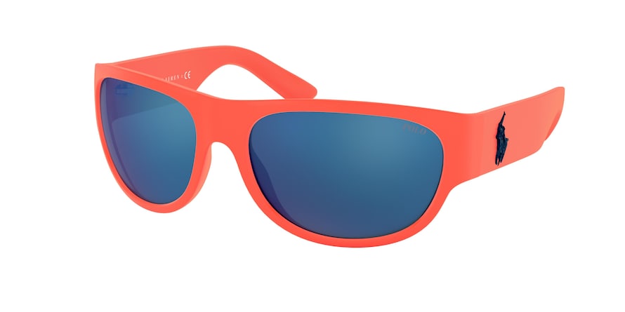 Polo PH4166 Pillow Sunglasses  586855-MATTE ORANGE FLUO 62-17-130 - Color Map orange