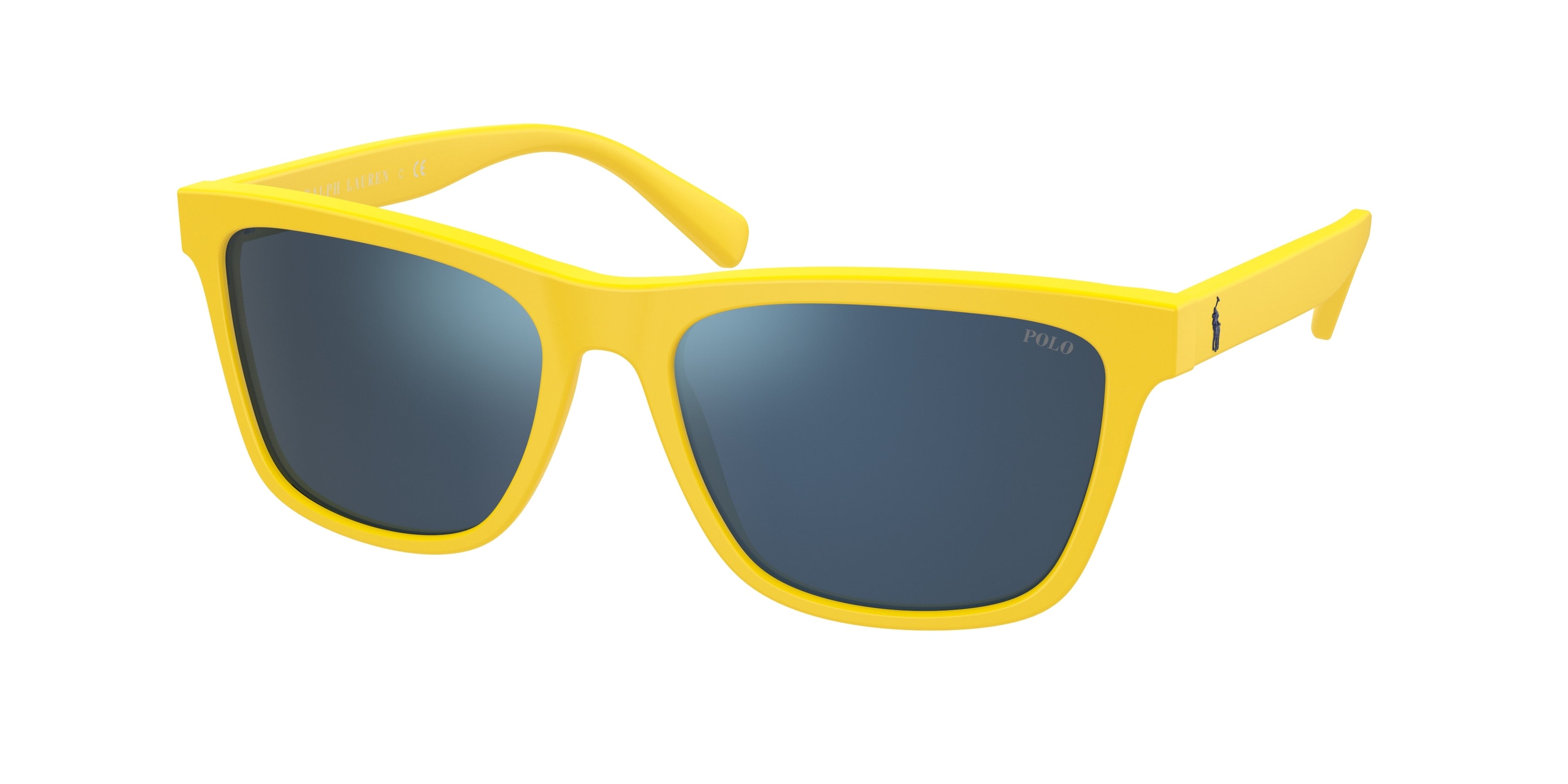 Polo PH4167 Pillow Sunglasses  542055-Matte Yellow 56-145-17 - Color Map Yellow