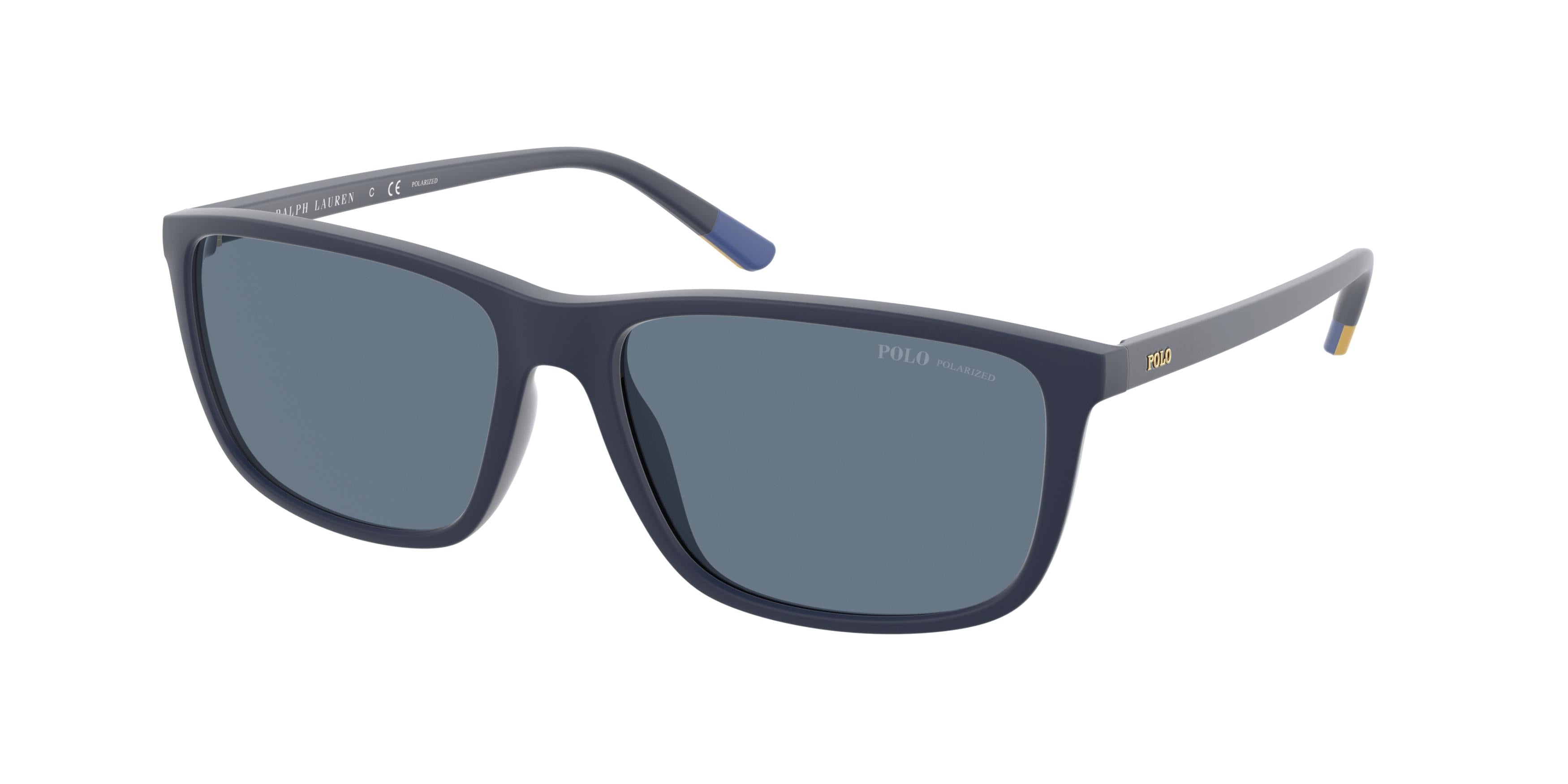 Polo PH4171 Rectangle Sunglasses  59042V-Matte Navy Blue 57-145-16 - Color Map Blue