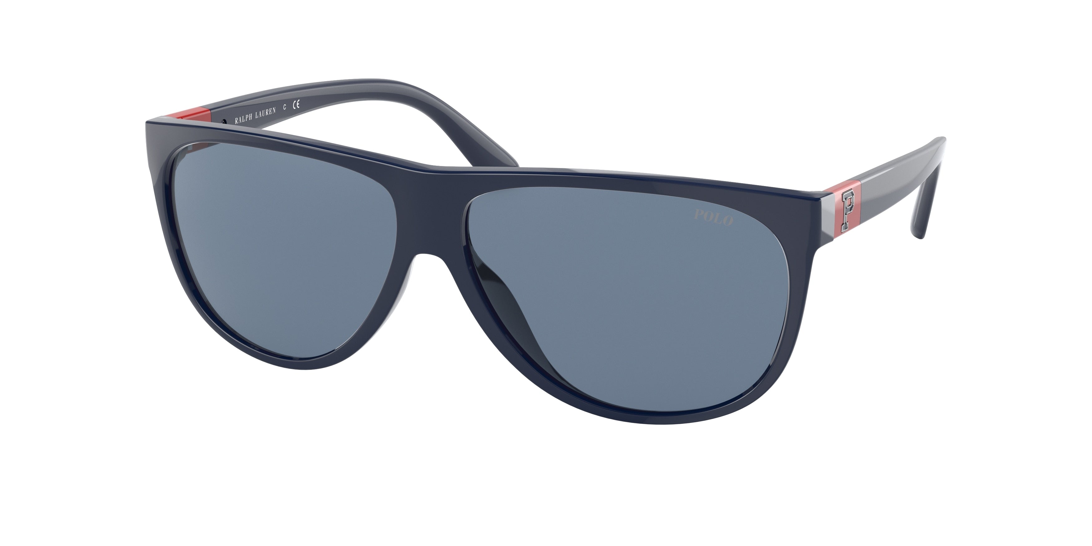 Polo PH4174 Pilot Sunglasses  562080-Shiny Navy Blue 60-140-12 - Color Map Blue