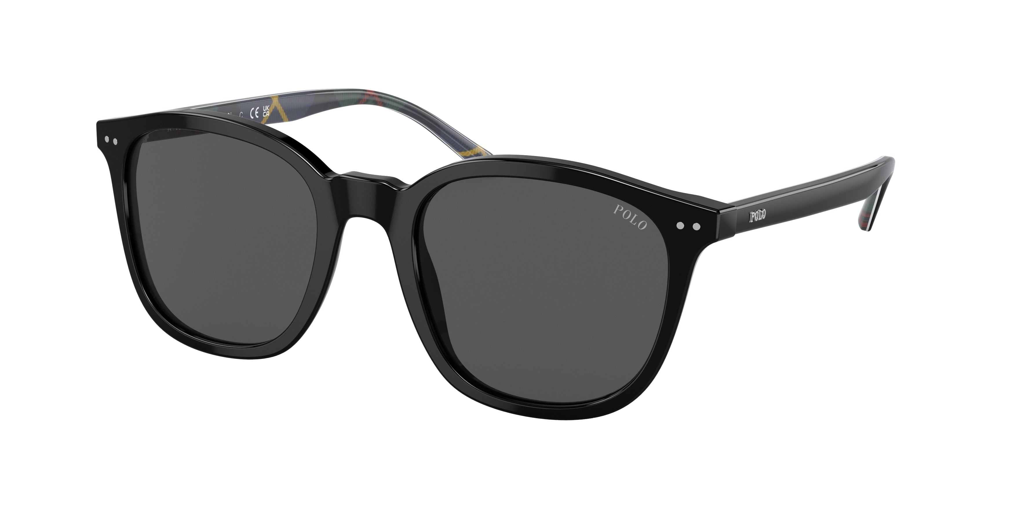 Polo PH4188 Pillow Sunglasses  500187-Shiny Black 53-145-21 - Color Map Black