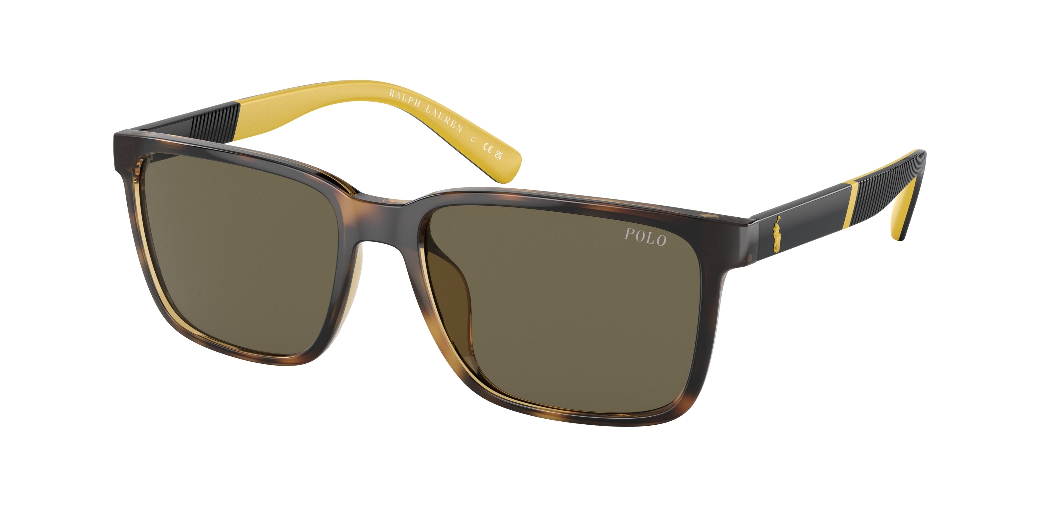 Polo PH4189U Rectangle Sunglasses  5003/3-Shiny Havana 55-145-17 - Color Map Tortoise
