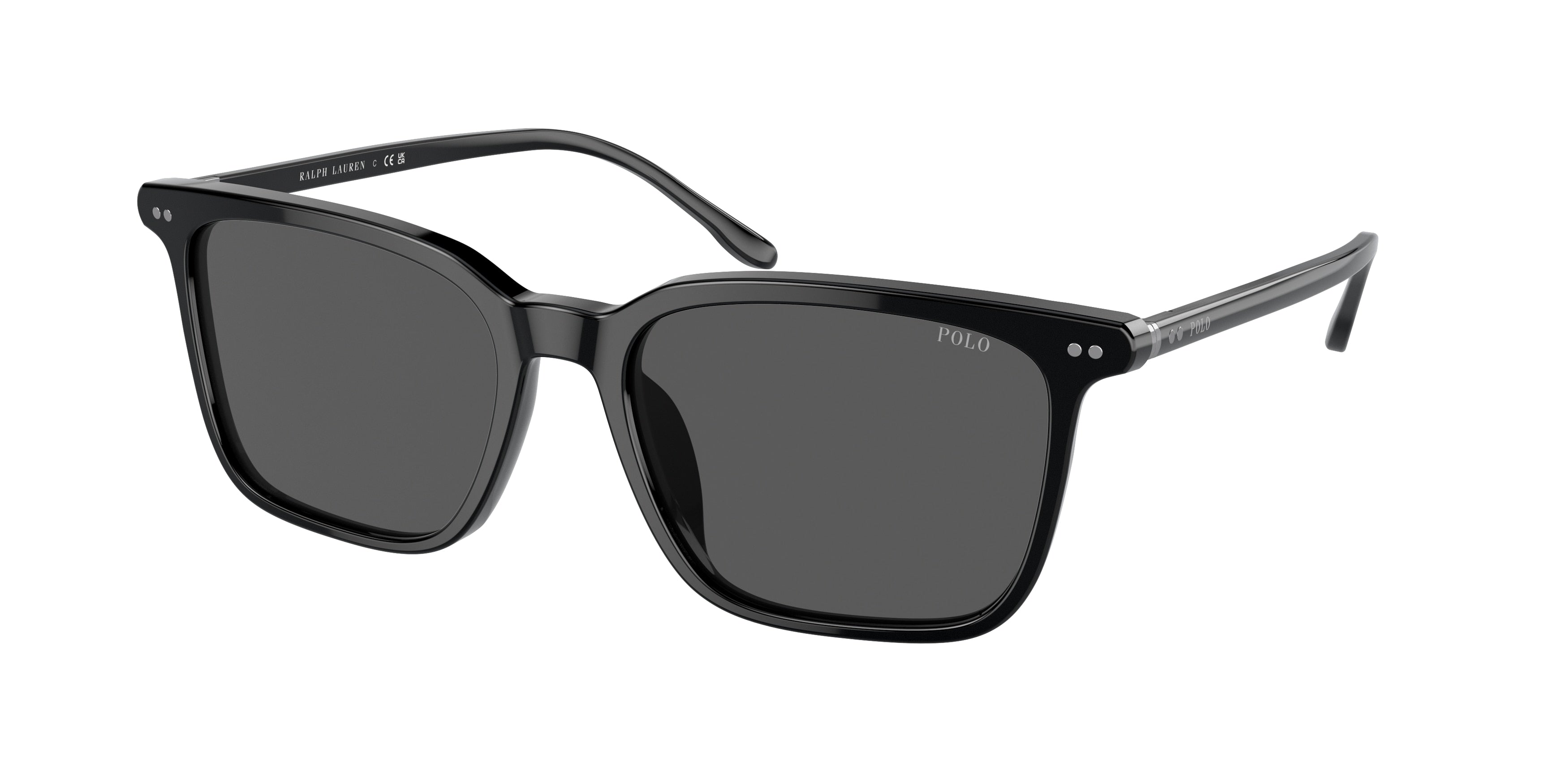 Polo PH4194U Square Sunglasses  500187-Shiny Black 56-150-18 - Color Map Black