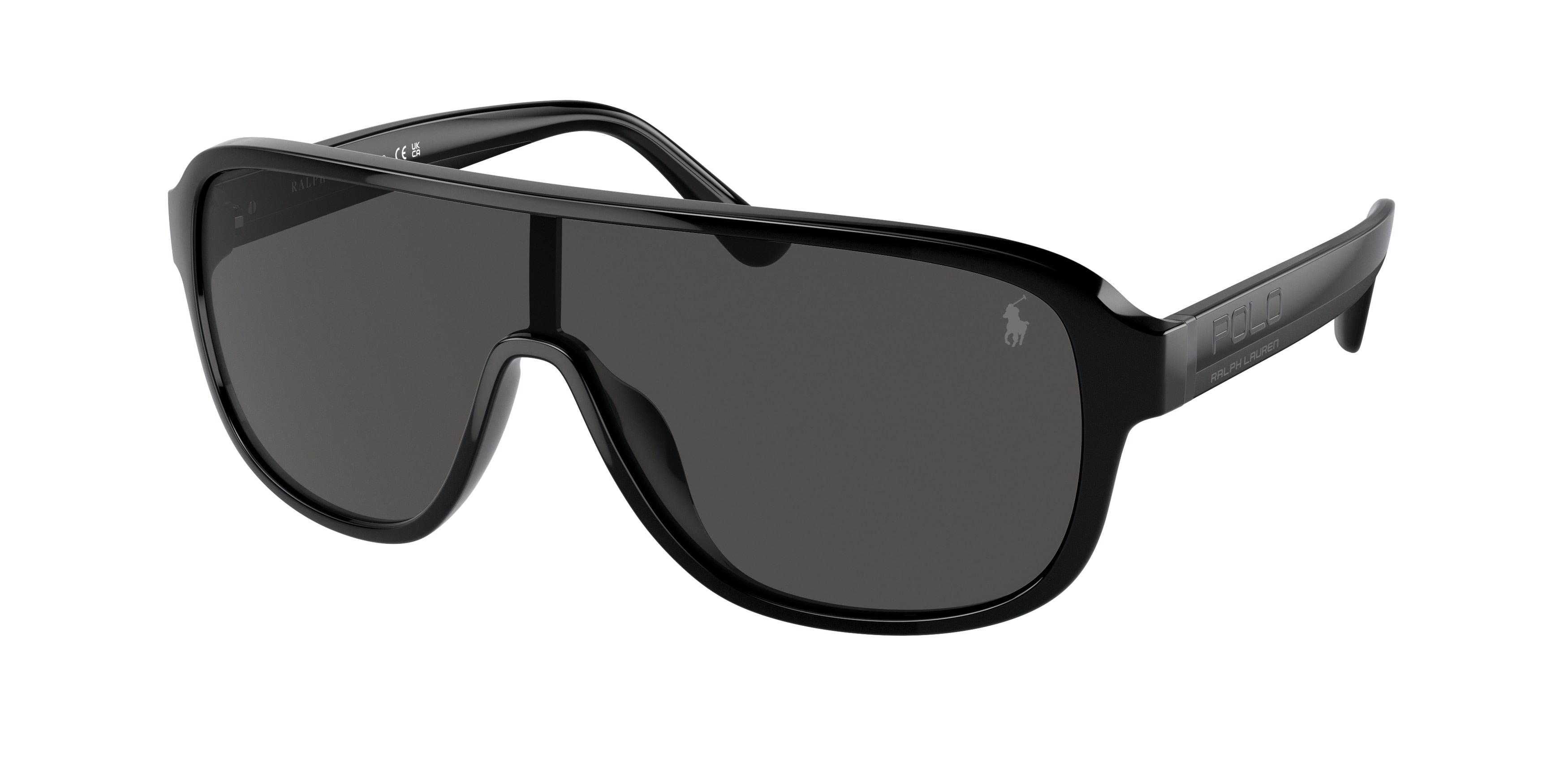 Polo PH4196U Irregular Sunglasses  500187-Shiny Black 60-145-134 - Color Map Black