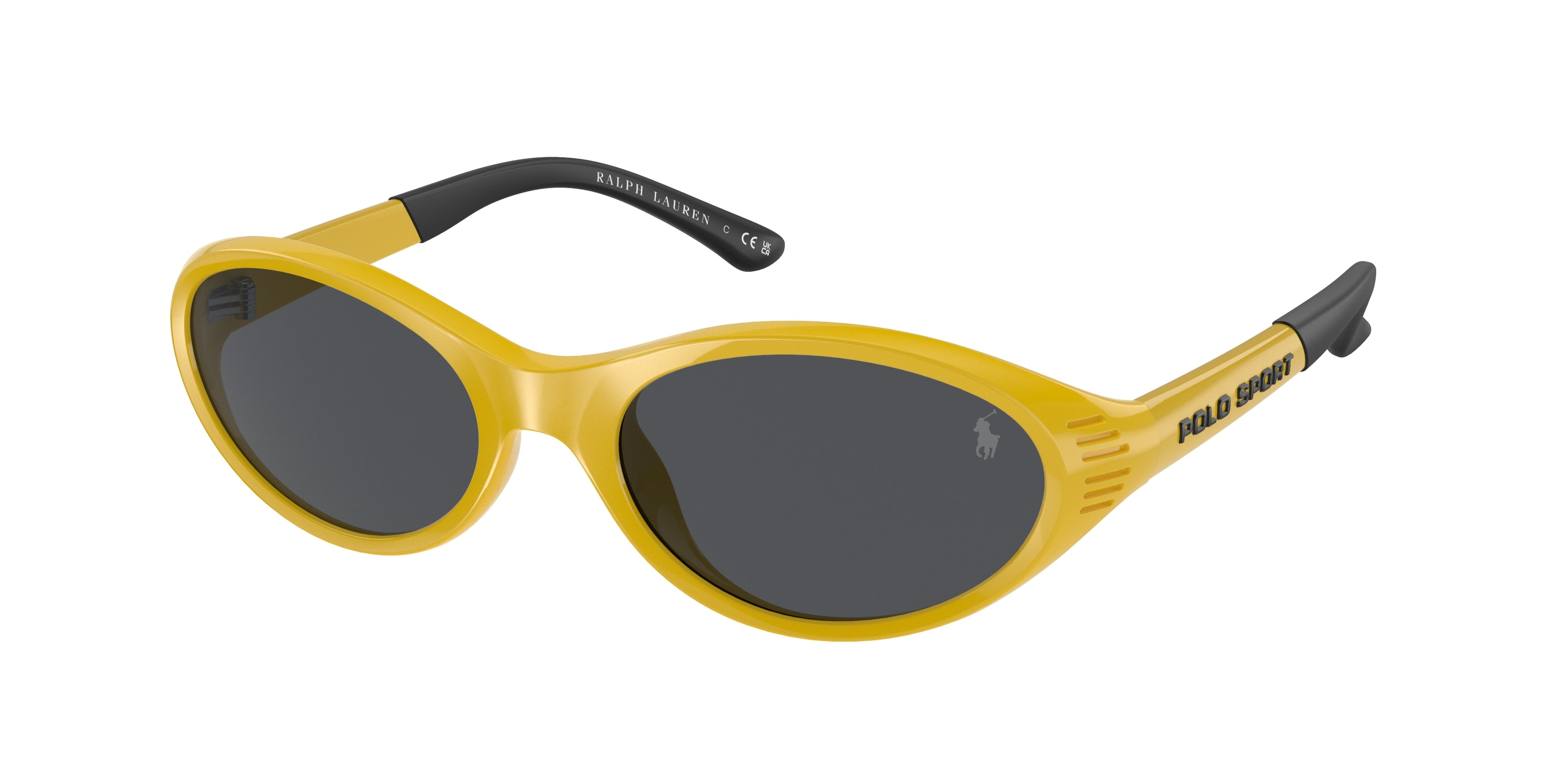Polo PH4197U Oval Sunglasses  596187-Shiny Yellow 56-145-19 - Color Map Yellow