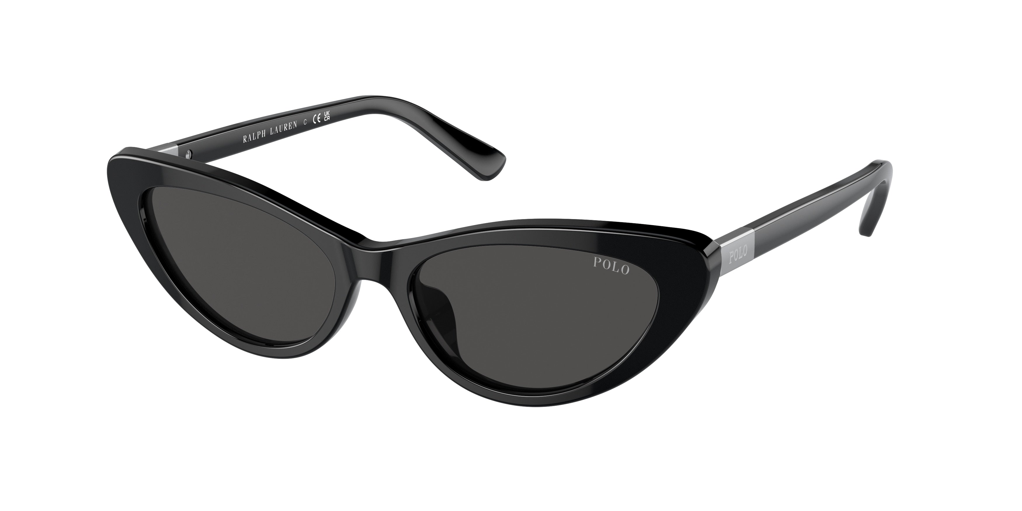 Polo PH4199U Cat Eye Sunglasses  500187-Shiny Black 54-145-16 - Color Map Black