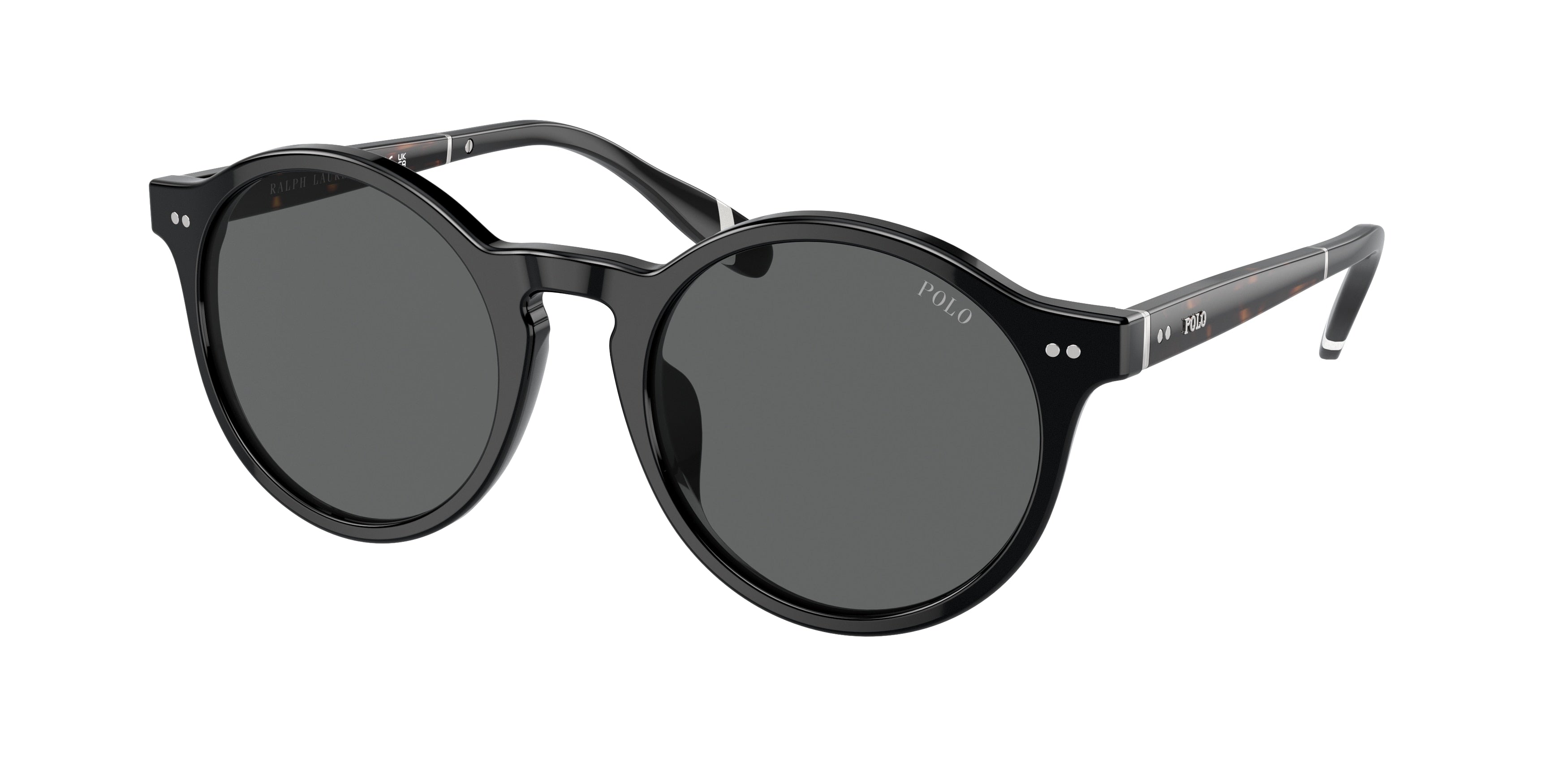 Polo PH4204U Phantos Sunglasses  500187-Shiny Black 53-145-21 - Color Map Black