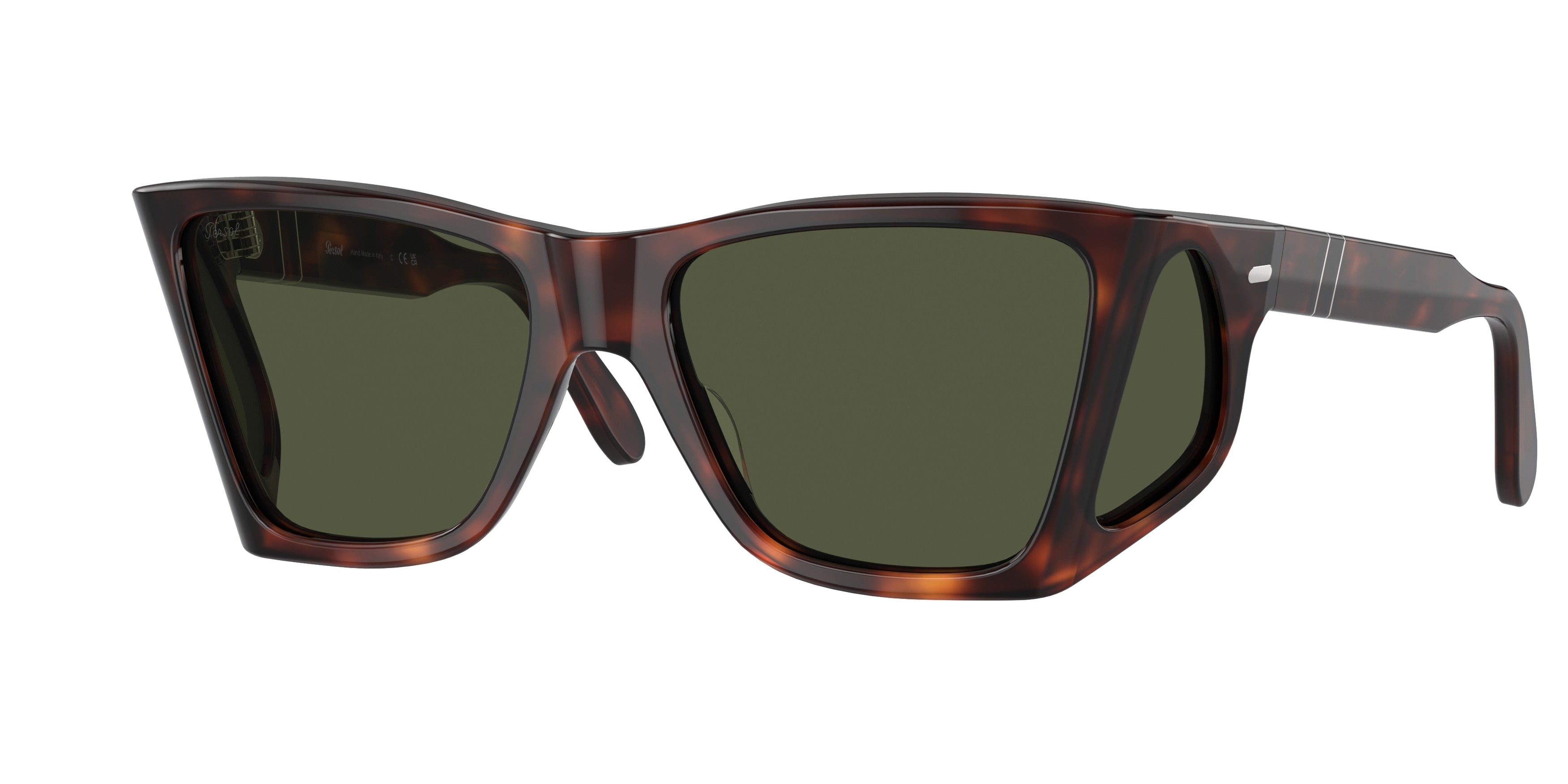 Persol PO0009 Rectangle Sunglasses  24/31-Havana 56-125-16 - Color Map Tortoise