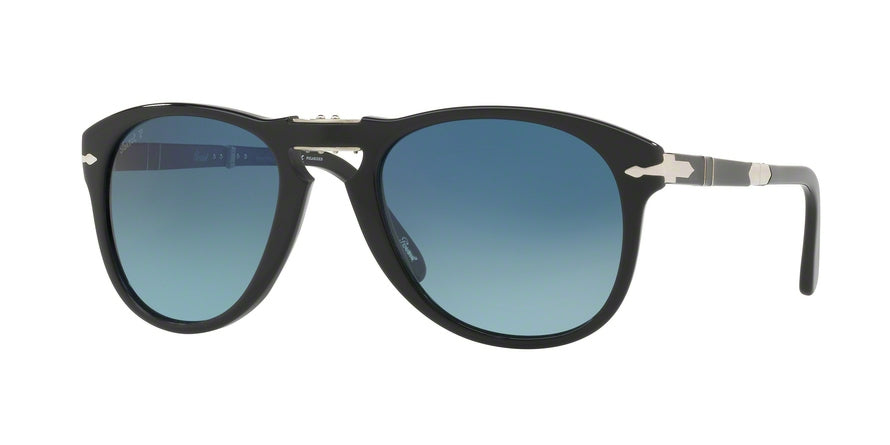 Persol STEVE MCQUEEN PO0714SM Pilot Sunglasses  95/S3-BLACK 54-21-140 - Color Map black