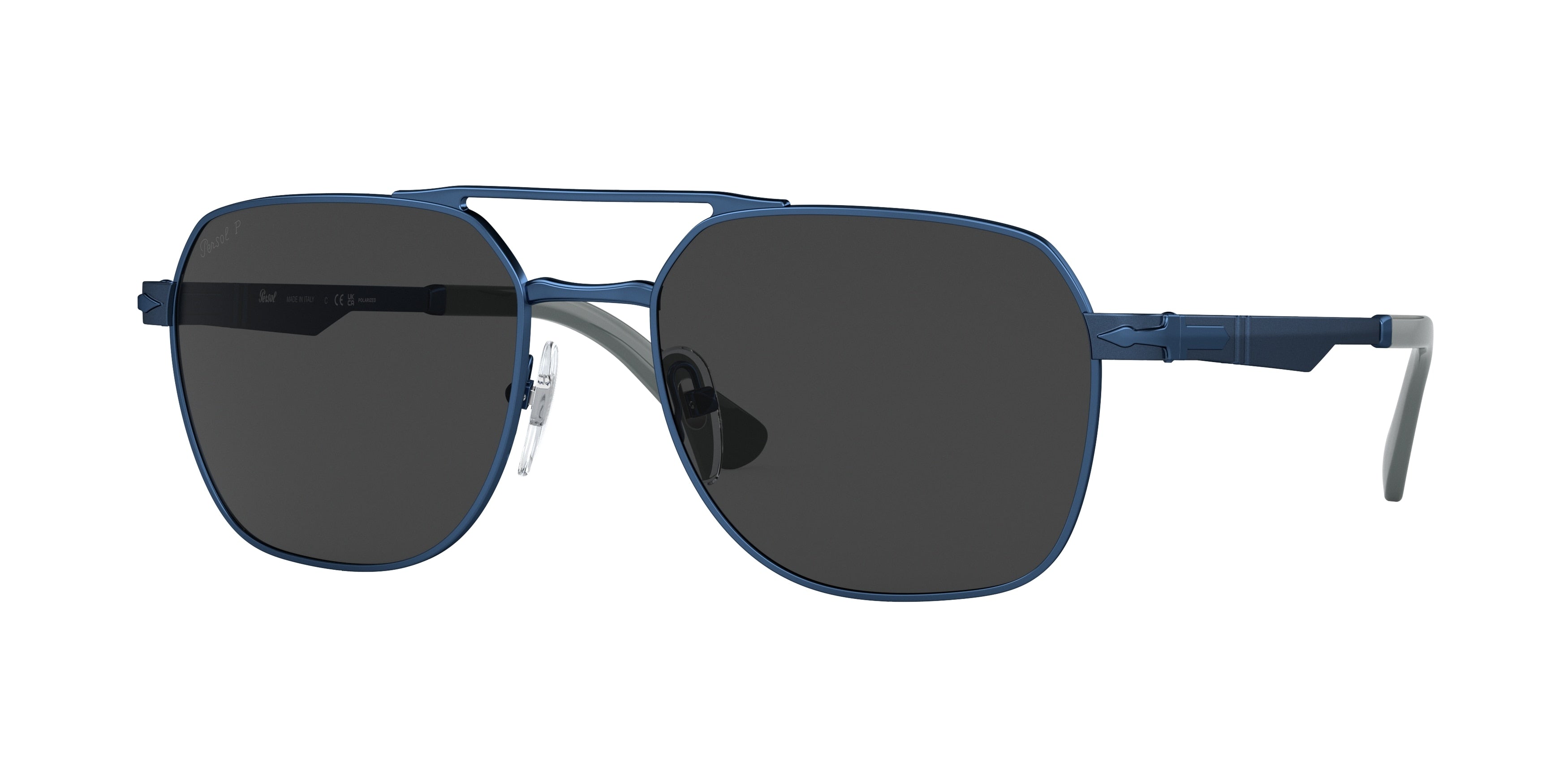 Persol PO1004S Square Sunglasses  115248-Blue 55-145-18 - Color Map Blue