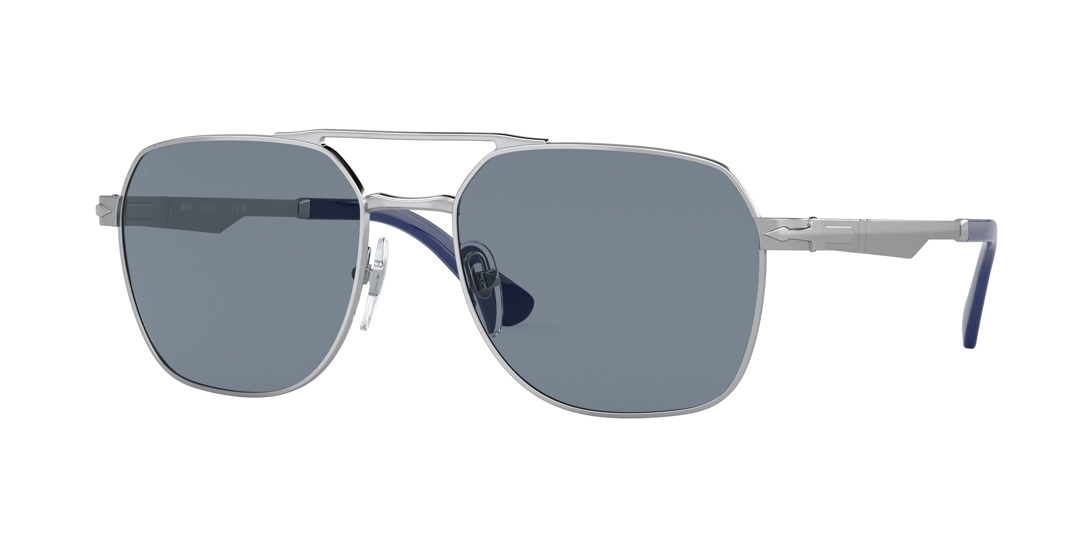 Persol PO1004S Square Sunglasses  518/56-Silver 55-145-18 - Color Map Silver