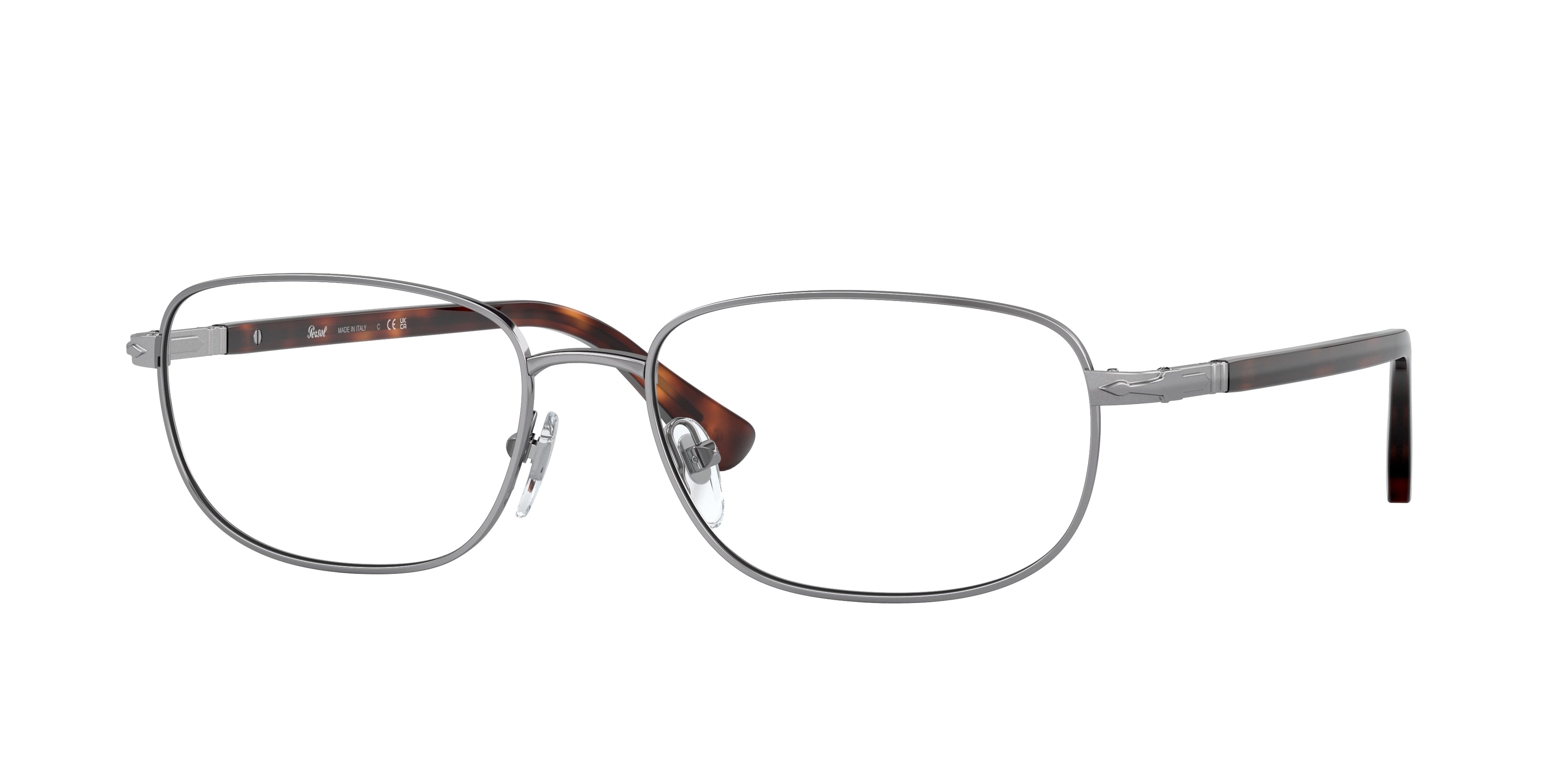 Persol PO1005V Oval Eyeglasses  513-Gunmetal 56-145-17 - Color Map Grey
